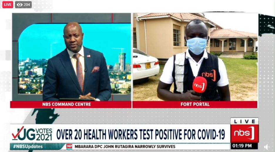 Over 20 health workers in Kabarole and Fort Portal have tested positive for COVID19, bringing the number of COVID cases to 179 in the region with seven deaths in one month